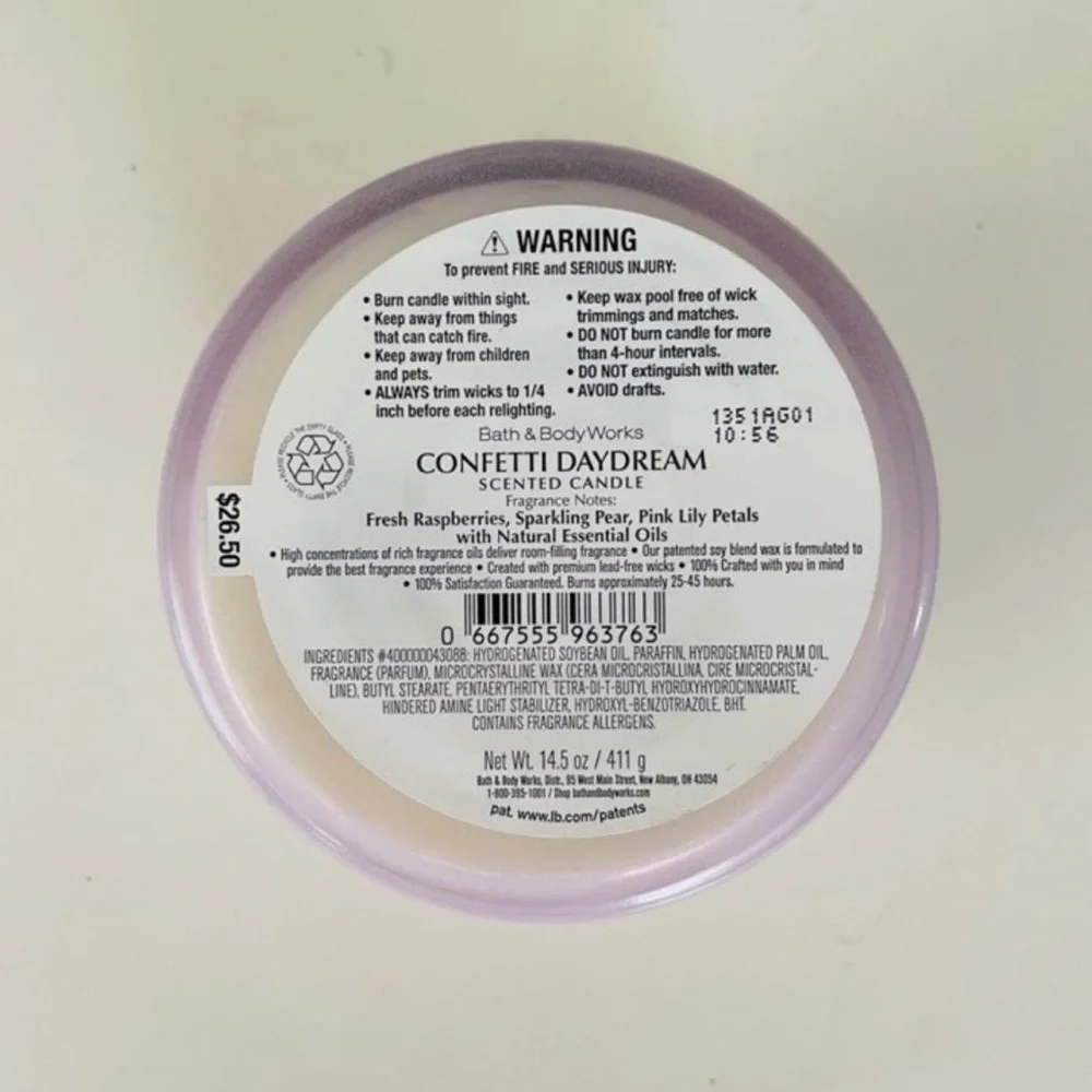 Confetti Daydream BBW candle - Picture 3 of 3